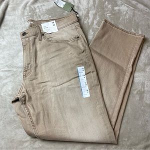 NWT Good fellow Khaki Jeans Slim Straight Size 38x30
